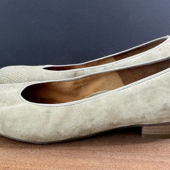 Women’s Ara Beck Ballet Flat Sequins Suede Cushioned Footbed Slip-on Heel - Picture 5 of 11